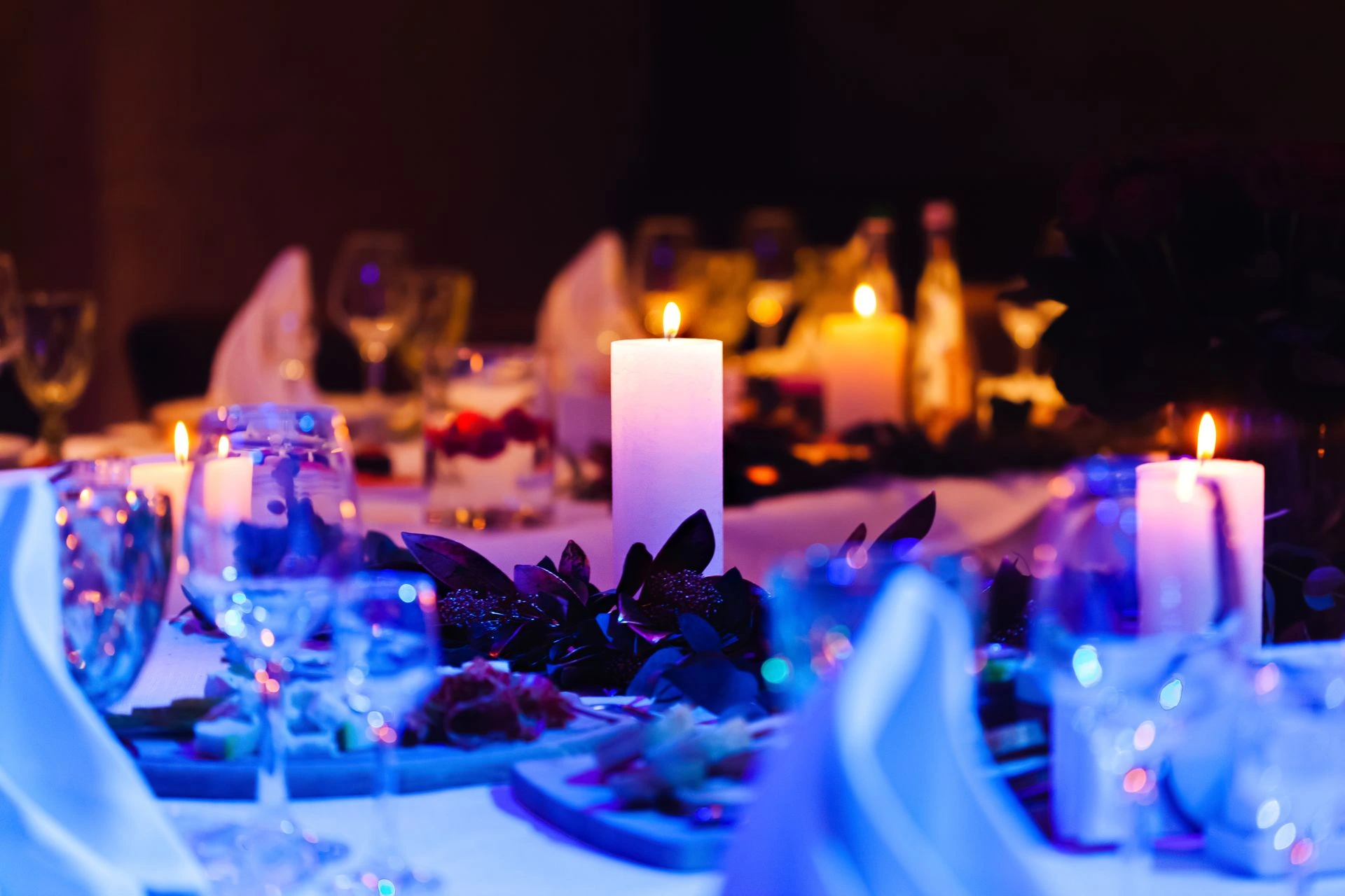 Private chef fine dining menu setup in luxury Irish estate